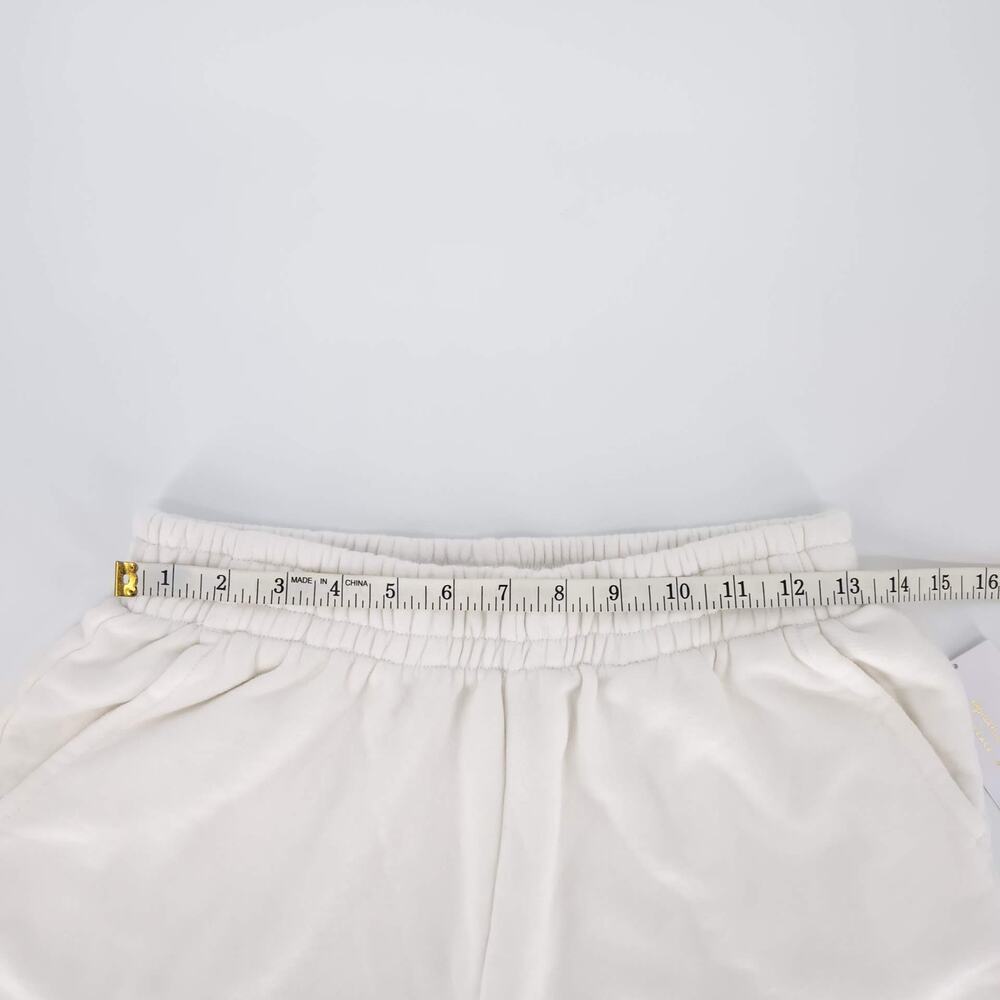 Spiritual Gangster White Cotton Lounge Sadie Terry NWT Shorts w Pockets - Size S - Picture 10 of 13